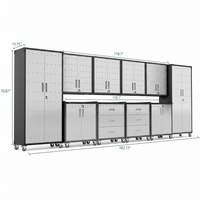 10-Piece Heavy Duty Steel Garage Cabinet System — product view 10