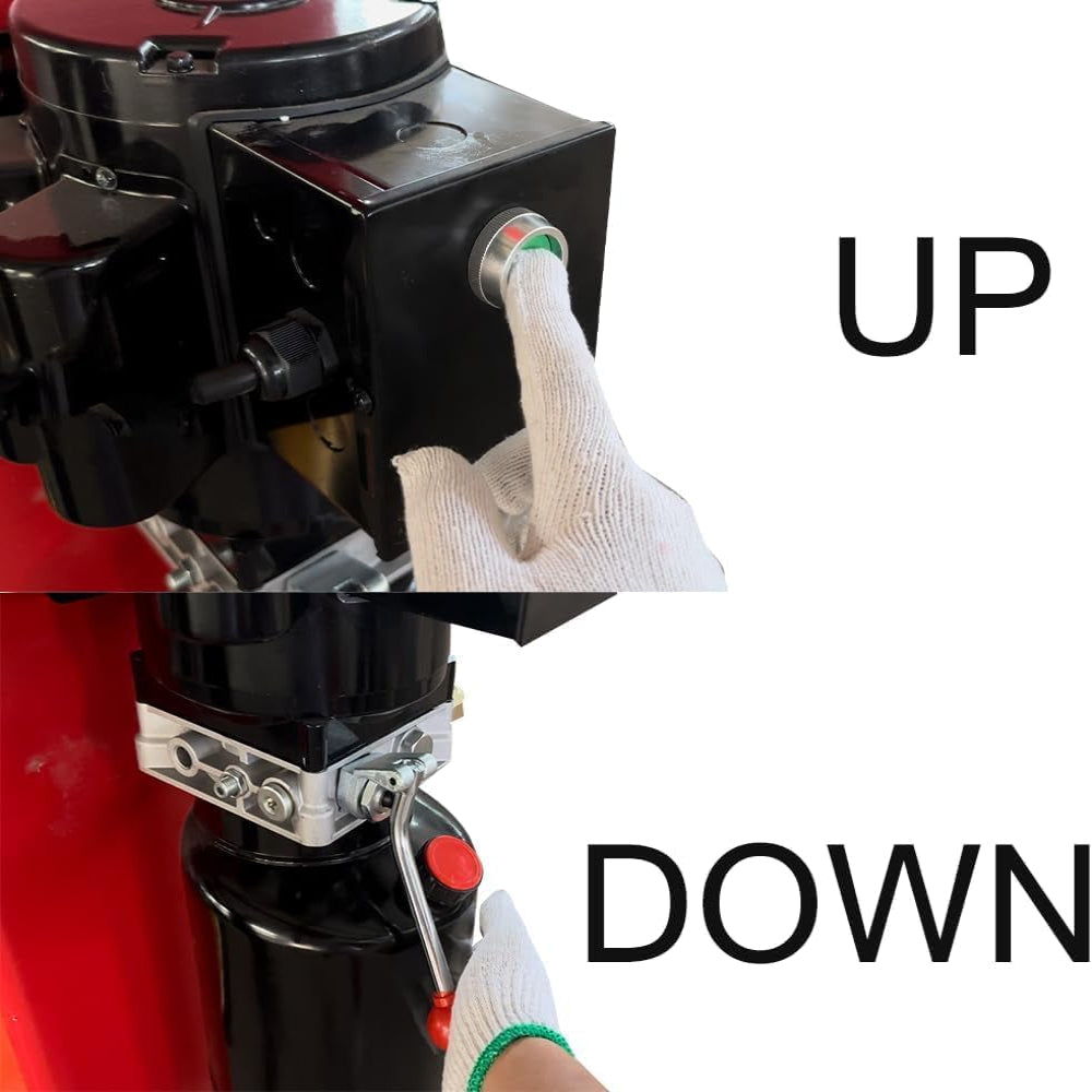 12000 Lbs Extra Height 167Inch 2 Post Lift Two Post Car Lift AK-M120 Auto Lift Car Lift Hoist 2 Post Car Lift (Extra Height, Red) — product view 2