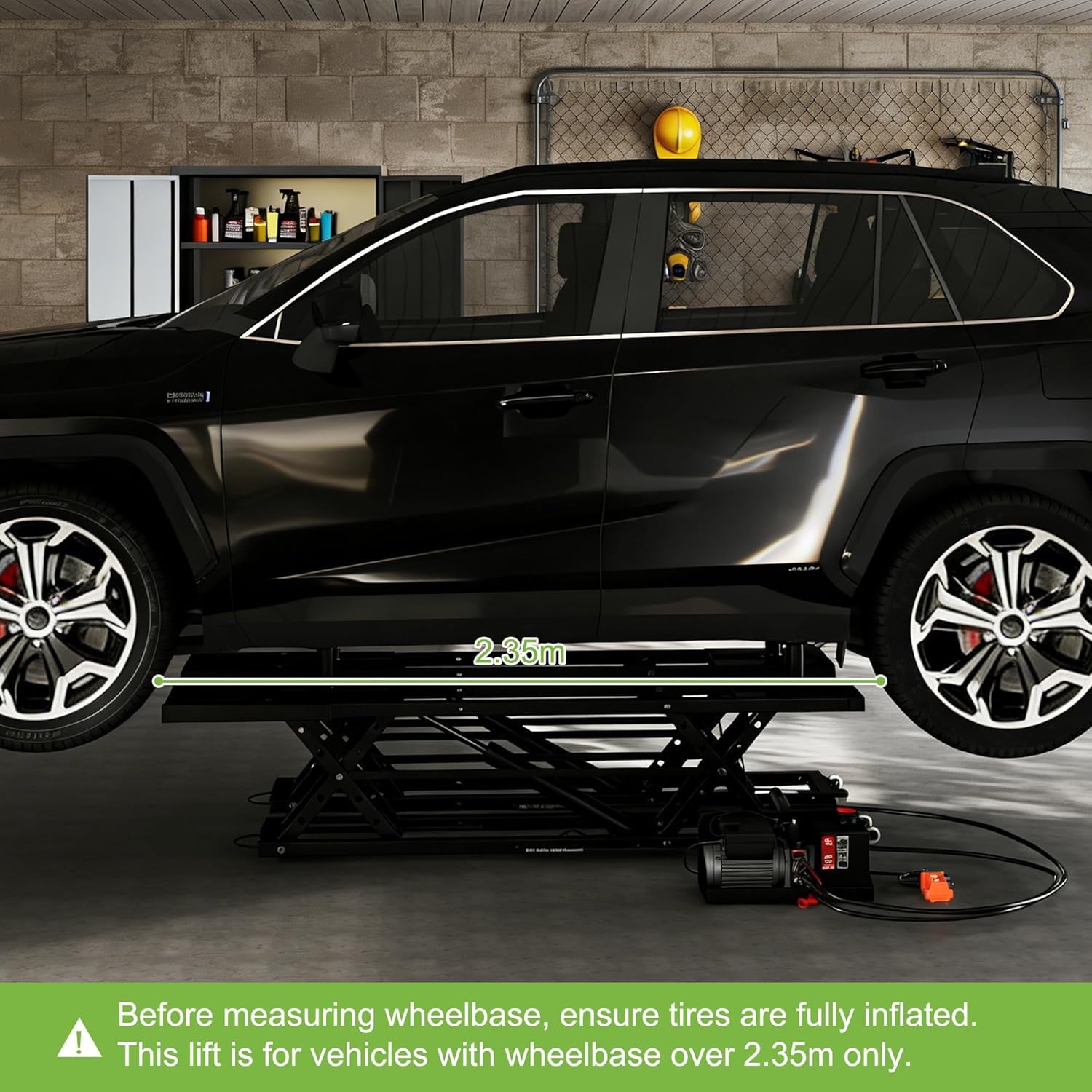 7000 LBS Portable Car Lift, Heavy Duty Quick Jack with 26.8" Max Height, Extended-Length Plates, 120V Power Unit, for Cars, Suvs, Light Trucks, Shop Use or Garage, Black