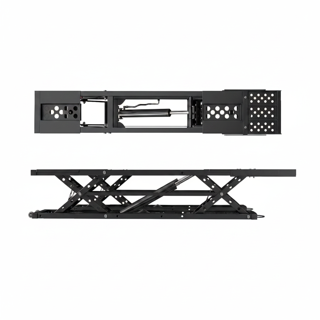 7000 LBS Portable Car Lift, Heavy Duty Quick Jack with 26.8" Max Height, Extended-Length Plates, 120V Power Unit, for Cars, Suvs, Light Trucks, Shop Use or Garage, Black